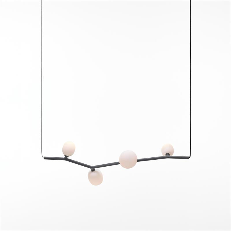 Evmirion Modern Minimalist Horizontal Metal Glass Pendant Lamp - Lamp Copper