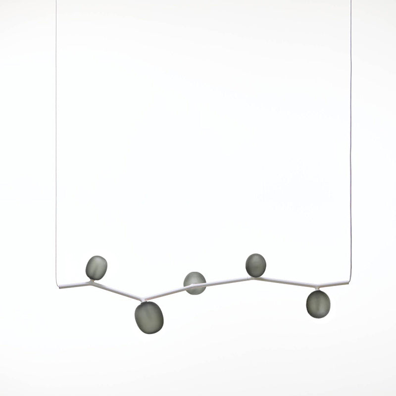 Evmirion Modern Minimalist Horizontal Metal Glass Pendant Lamp - Lamp Copper
