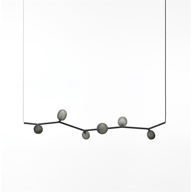 Evmirion Modern Minimalist Horizontal Metal Glass Pendant Lamp - Lamp Copper