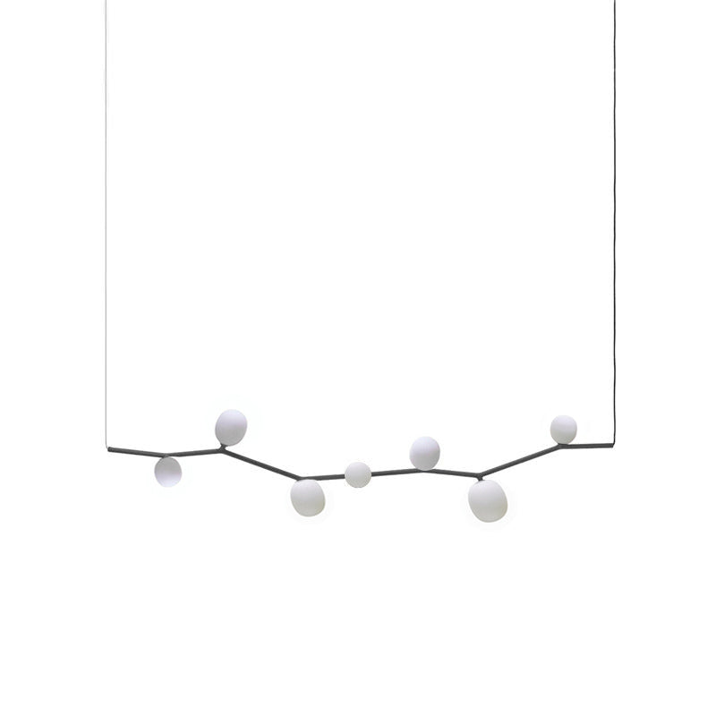 Evmirion Modern Minimalist Horizontal Metal Glass Pendant Lamp - Lamp Copper