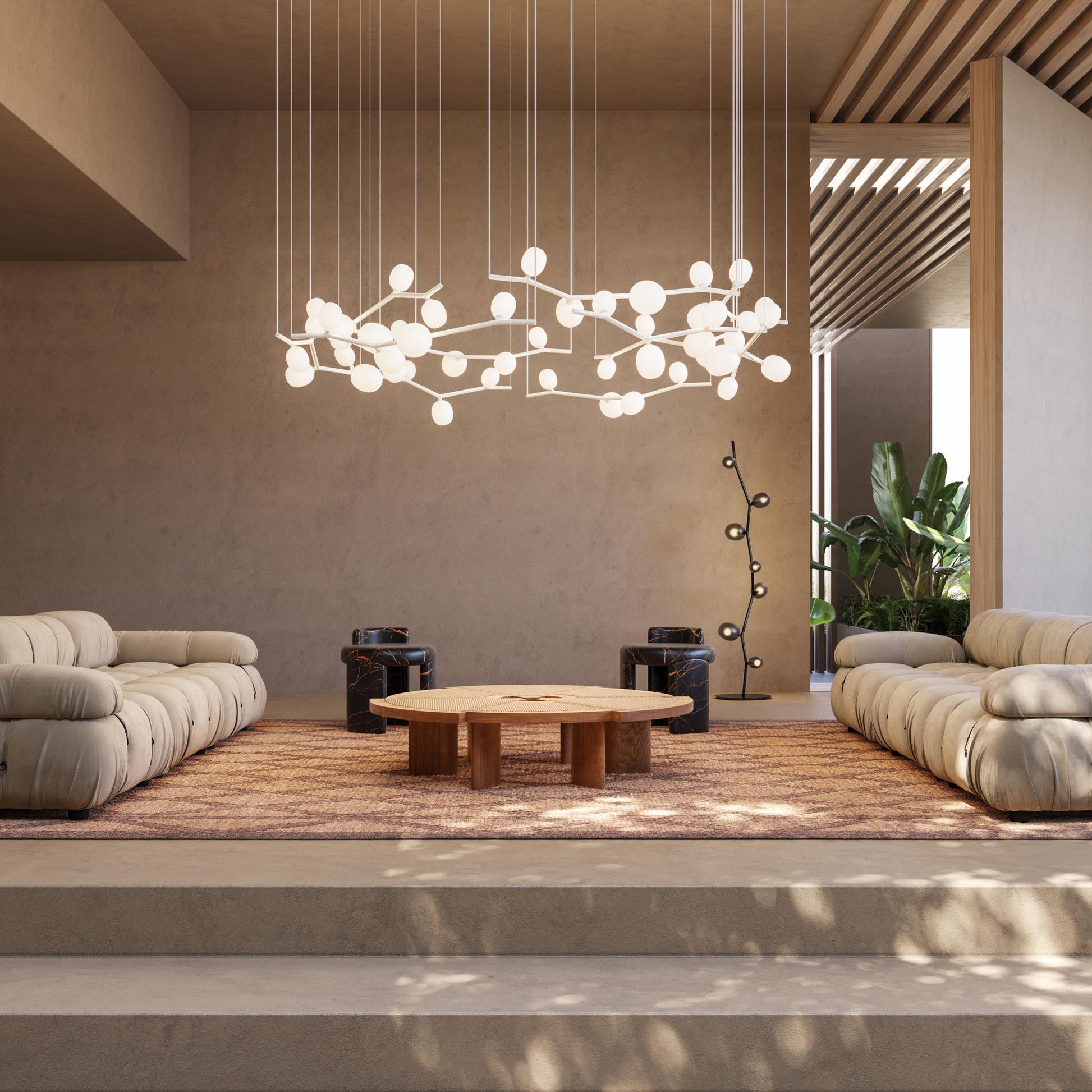 Evmirion Modern Minimalist Horizontal Metal Glass Pendant Lamp - Lamp Copper