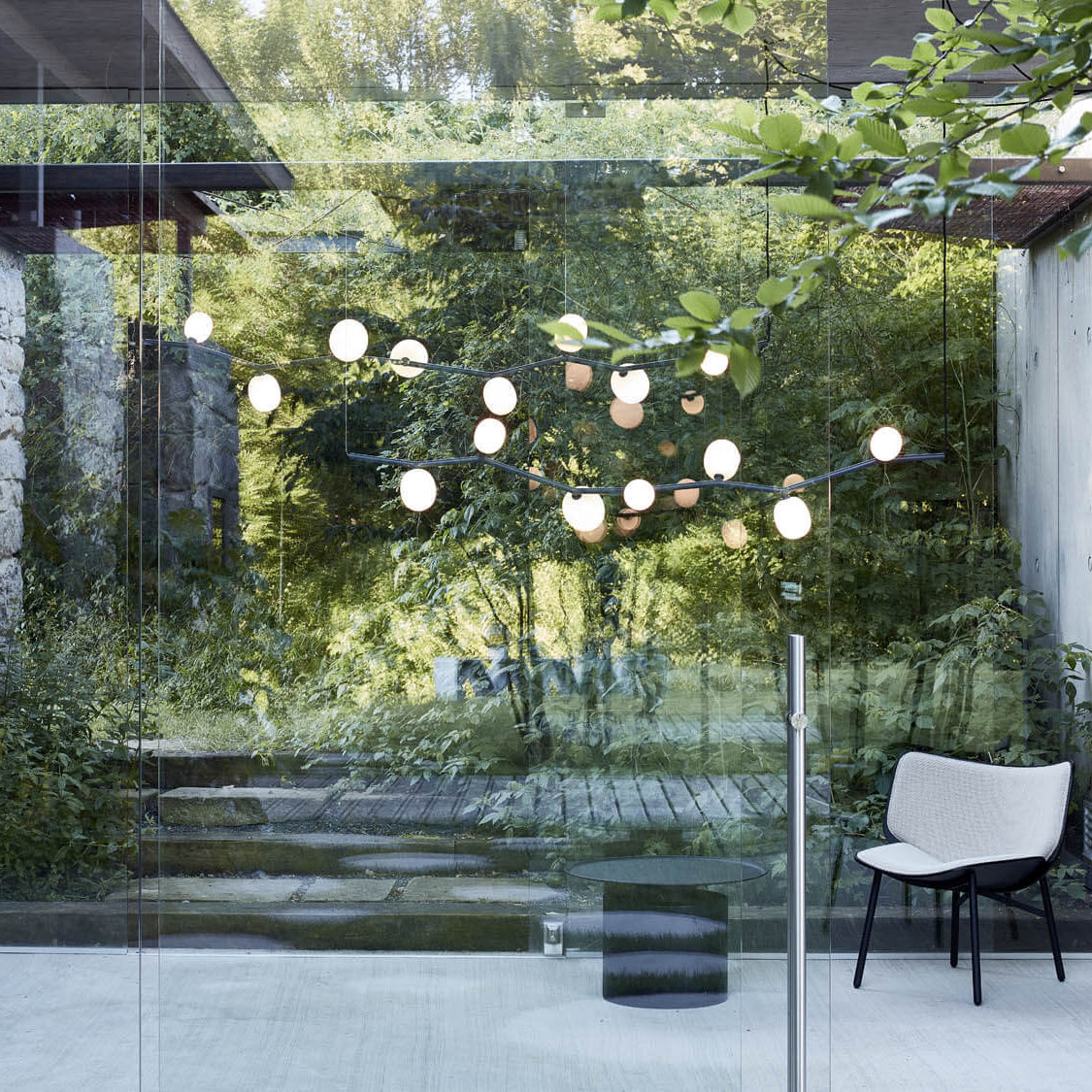 Evmirion Modern Minimalist Horizontal Metal Glass Pendant Lamp - Lamp Copper