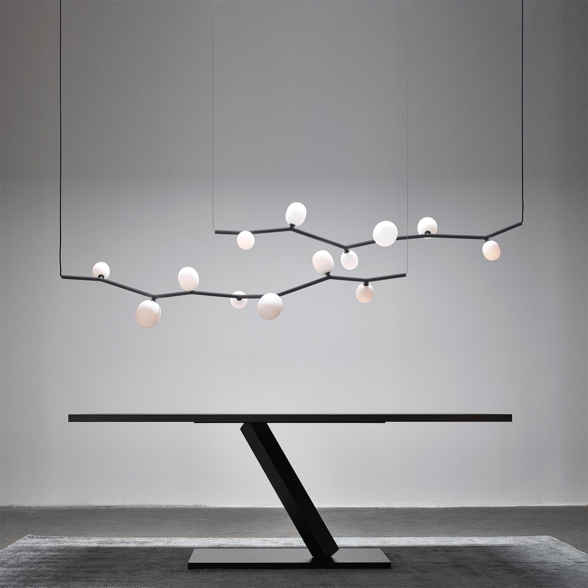 Evmirion Modern Minimalist Horizontal Metal Glass Pendant Lamp - Lamp Copper