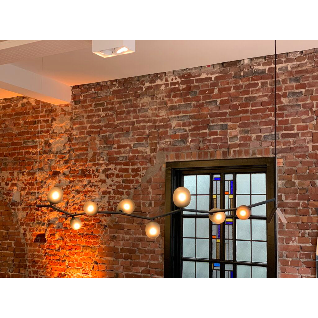 Evmirion Modern Minimalist Horizontal Metal Glass Pendant Lamp - Lamp Copper