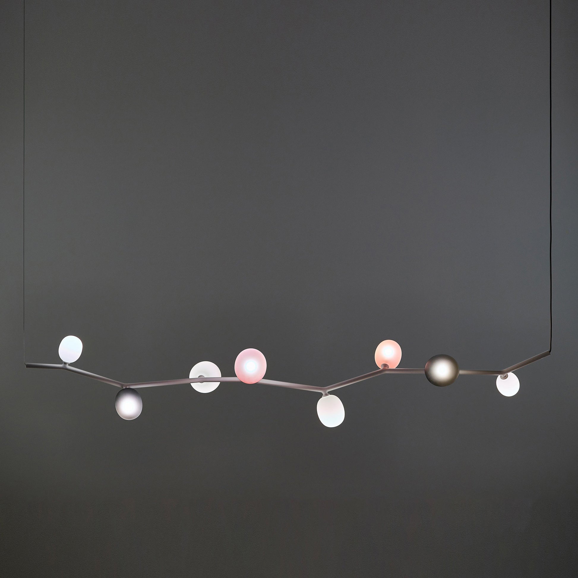 Evmirion Modern Minimalist Horizontal Metal Glass Pendant Lamp - Lamp Copper