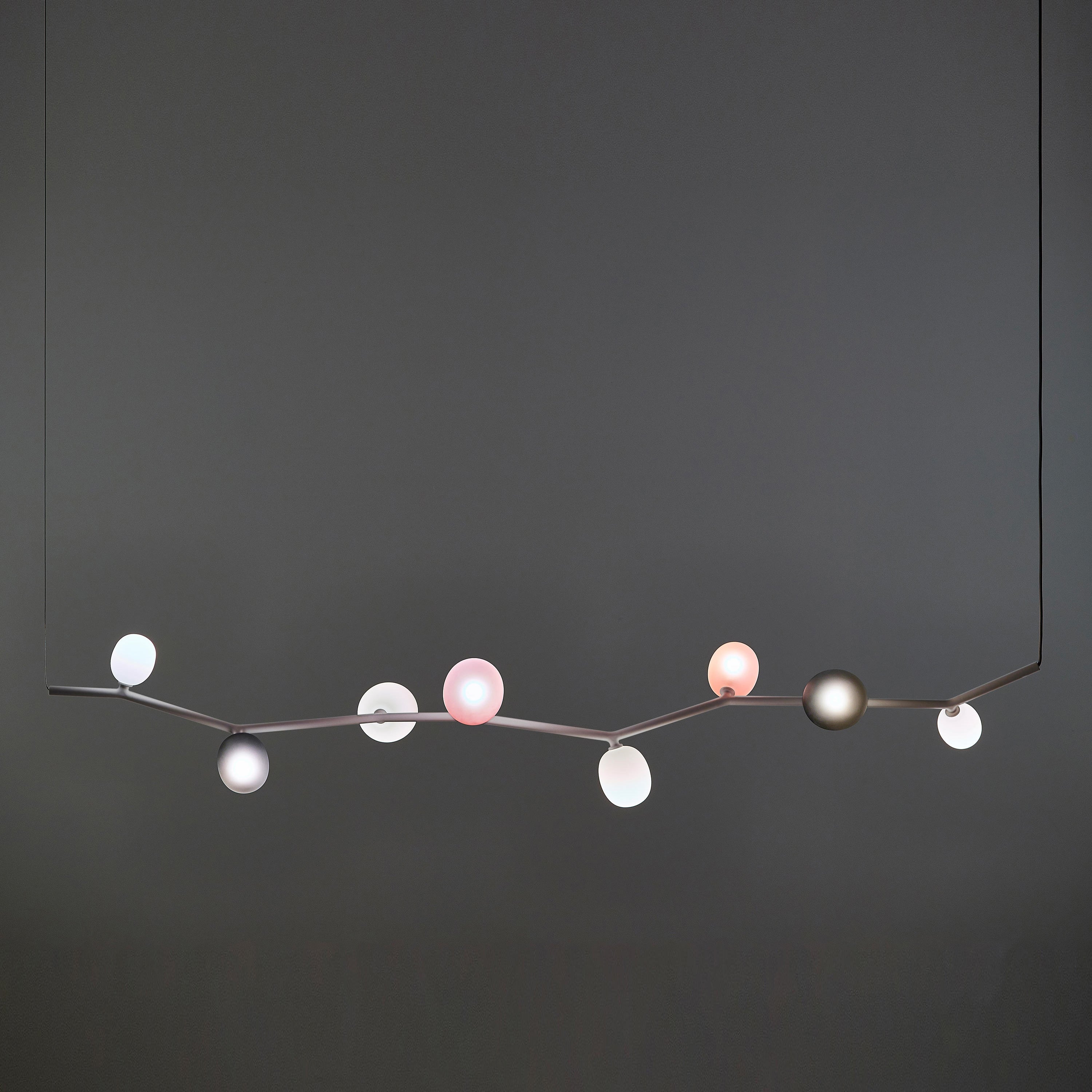 Evmirion Modern Minimalist Horizontal Metal Glass Pendant Lamp - Lamp Copper