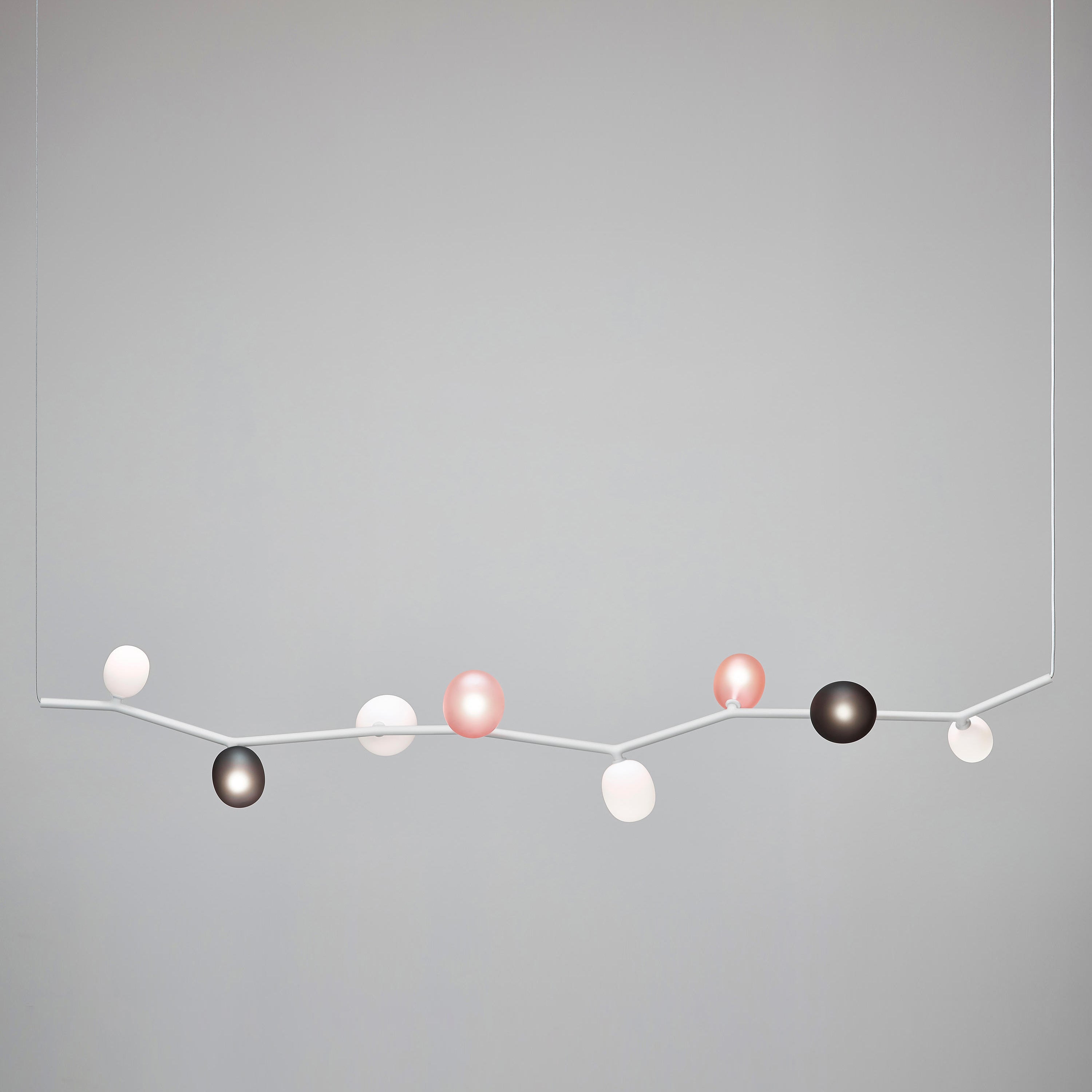 Evmirion Modern Minimalist Horizontal Metal Glass Pendant Lamp - Lamp Copper