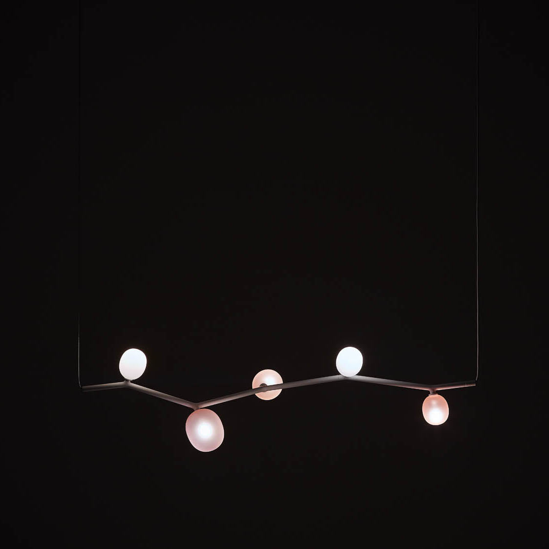 Evmirion Modern Minimalist Horizontal Metal Glass Pendant Lamp - Lamp Copper