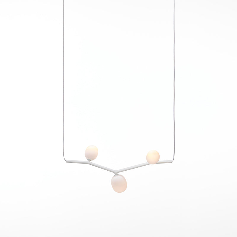 Evmirion Modern Minimalist Horizontal Metal Glass Pendant Lamp - Lamp Copper