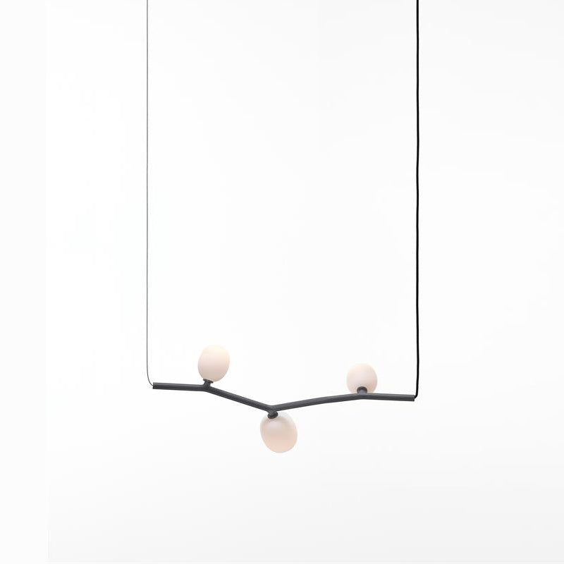 Evmirion Modern Minimalist Horizontal Metal Glass Pendant Lamp - Lamp Copper
