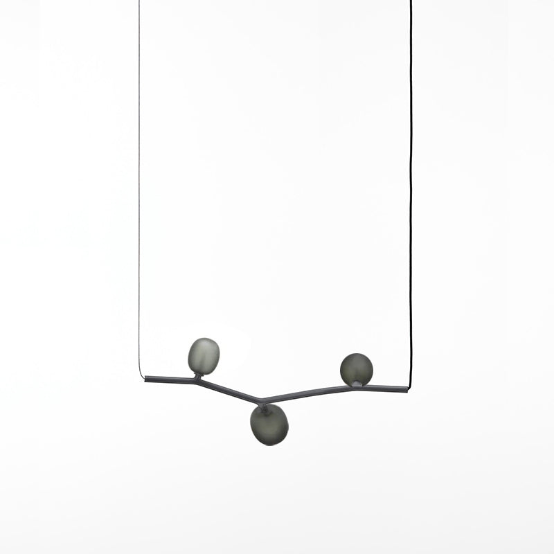 Evmirion Modern Minimalist Horizontal Metal Glass Pendant Lamp - Lamp Copper