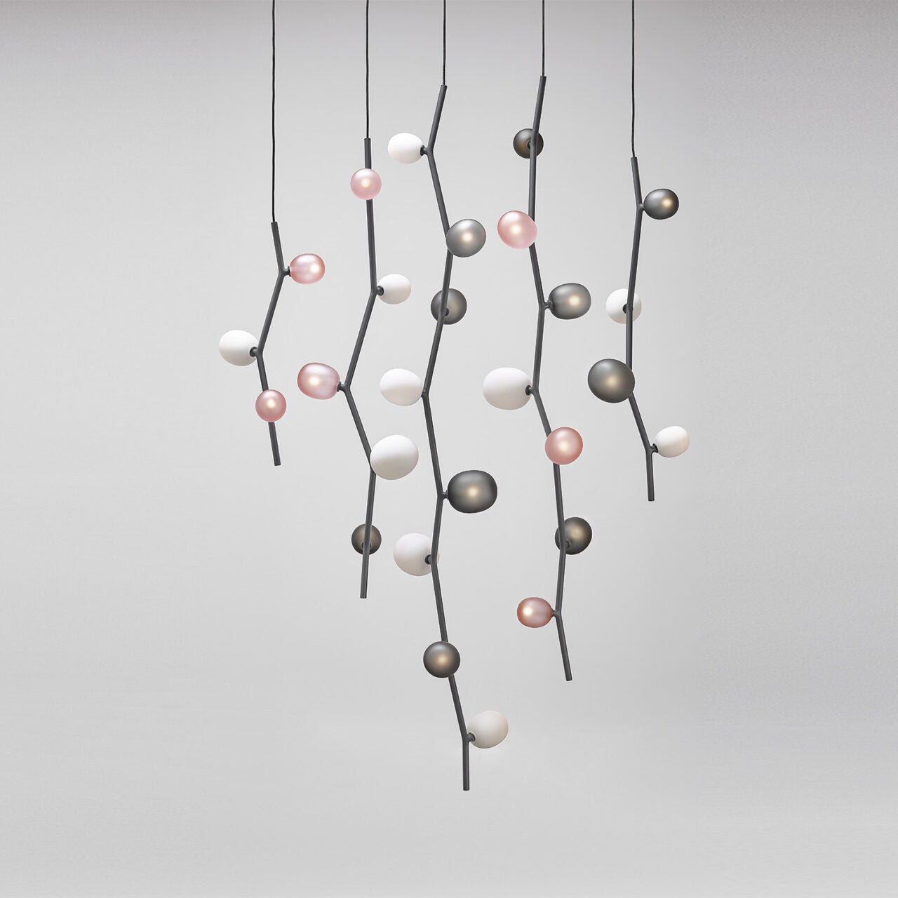 Isolora Modern Minimalist Vertical Glass Pendant Lamp - Lamp Copper