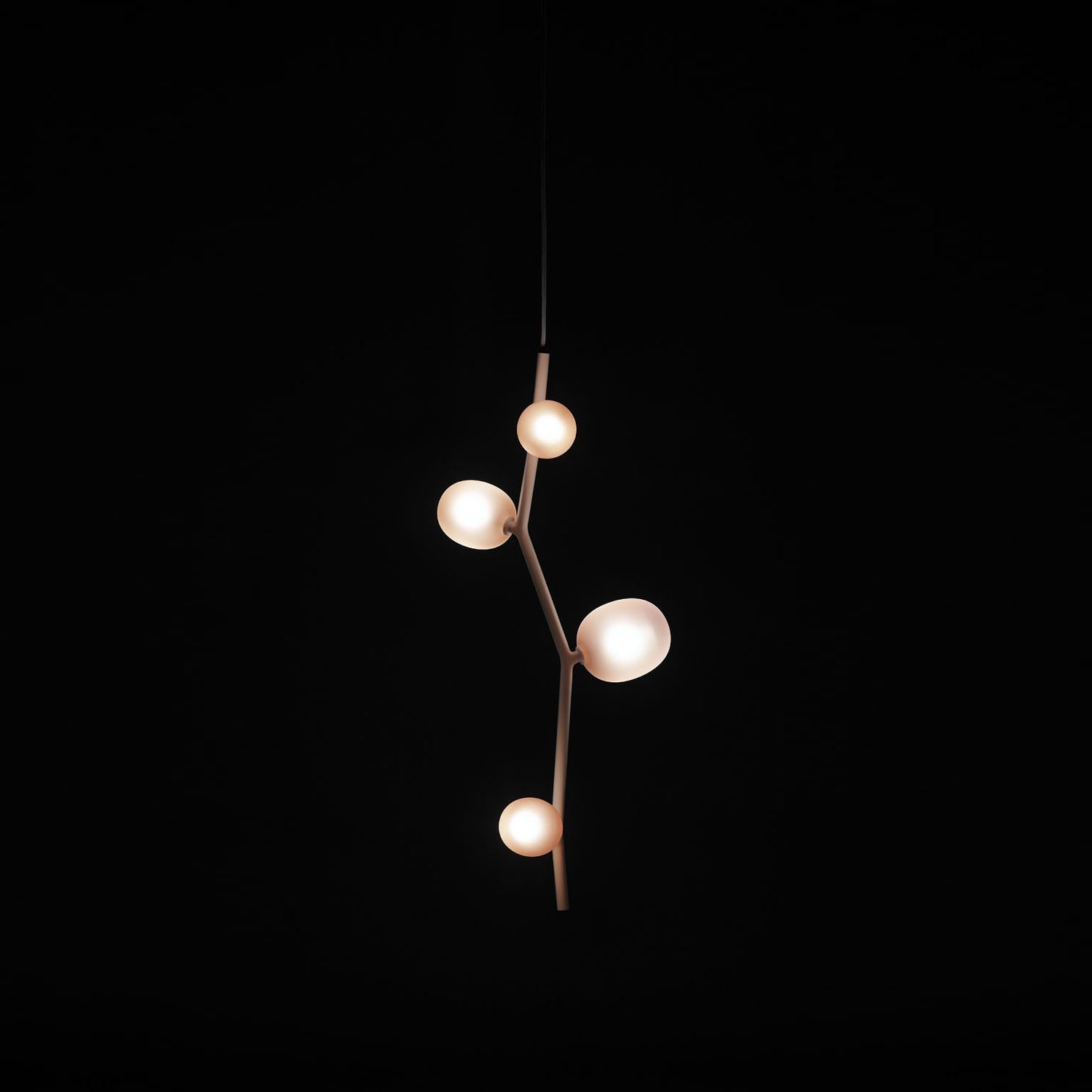 Isolora Modern Minimalist Vertical Glass Pendant Lamp - Lamp Copper