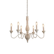 Eurloryra Vintage Candle Hand-carved Wood Chandelier - Lamp Copper