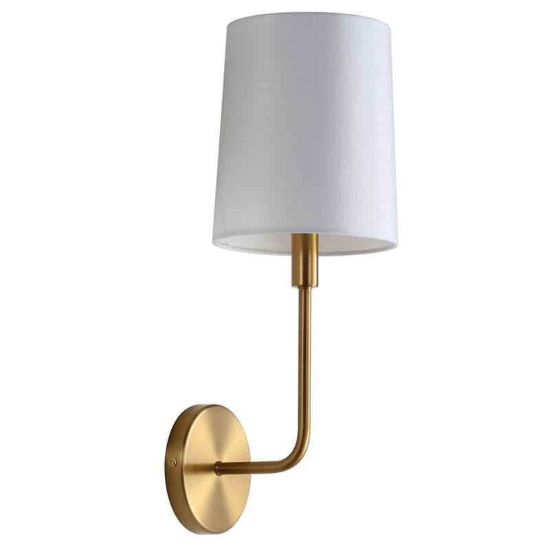 Orvynia Modern Minimalist Brass Fabric Wall Lamp - Lamp Copper