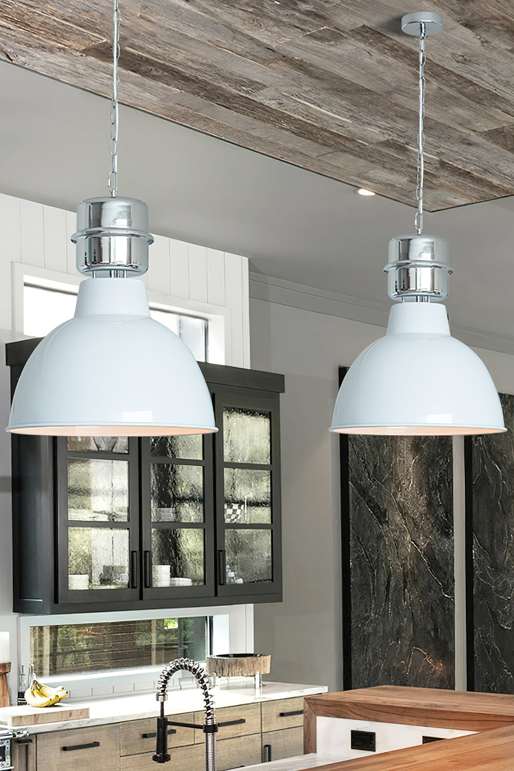 Evlaeia Modern Minimalist Orange Metal Pendant Lamp - Lamp Copper