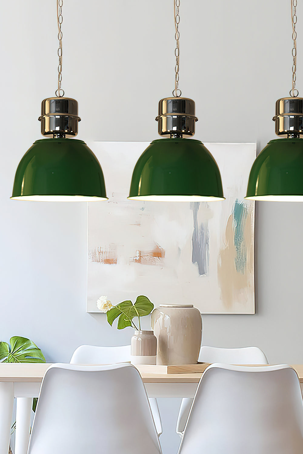 Evlaeia Modern Minimalist Orange Metal Pendant Lamp - Lamp Copper