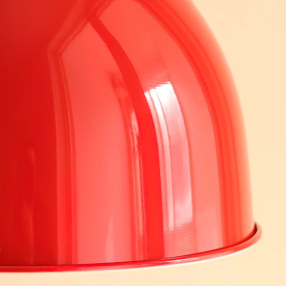 Evlaeia Modern Minimalist Orange Metal Pendant Lamp - Lamp Copper