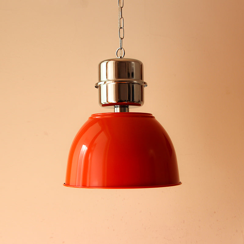 Evlaeia Modern Minimalist Orange Metal Pendant Lamp - Lamp Copper