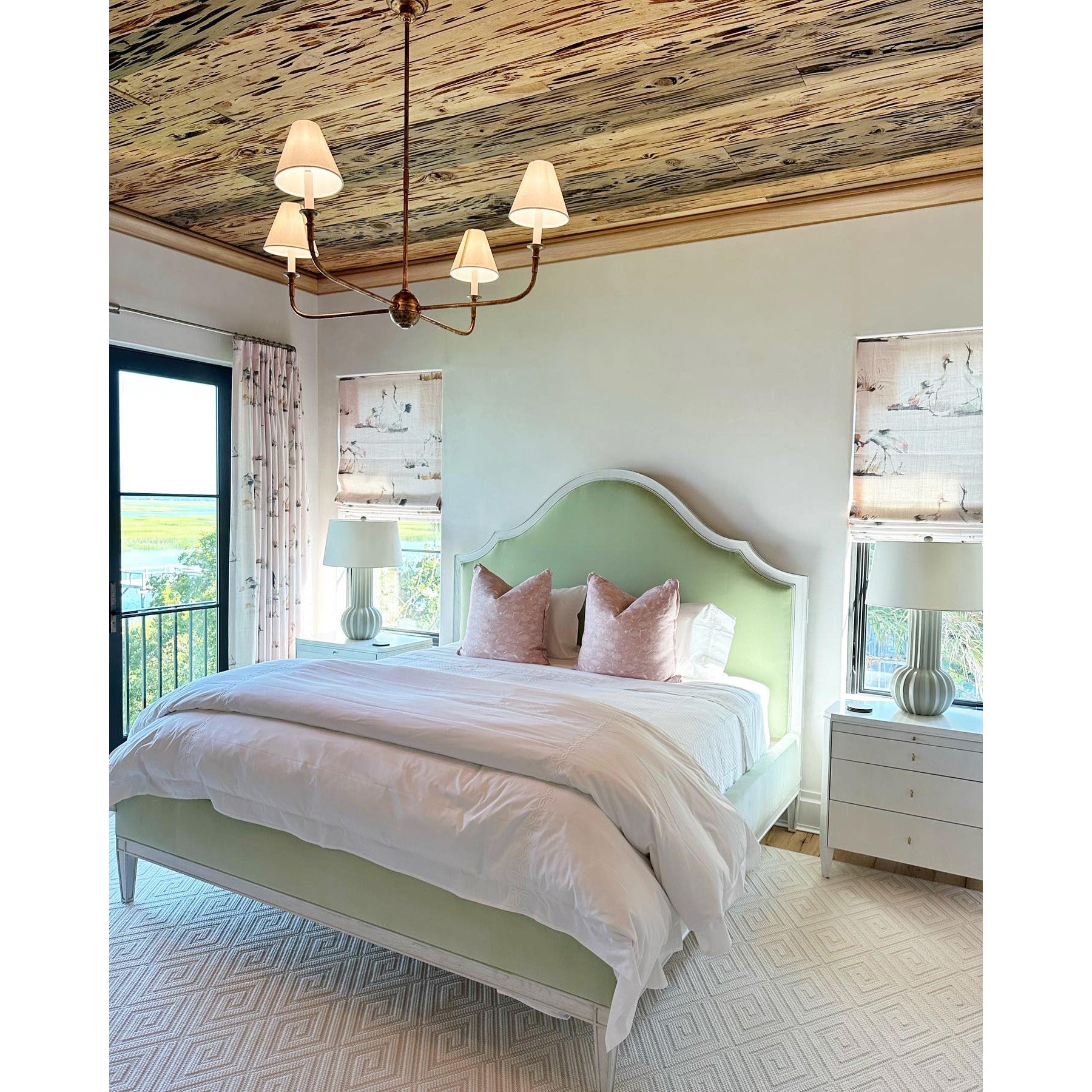Arthaila Vintage Industrial Grande Fabric Chandelier - Lamp Copper