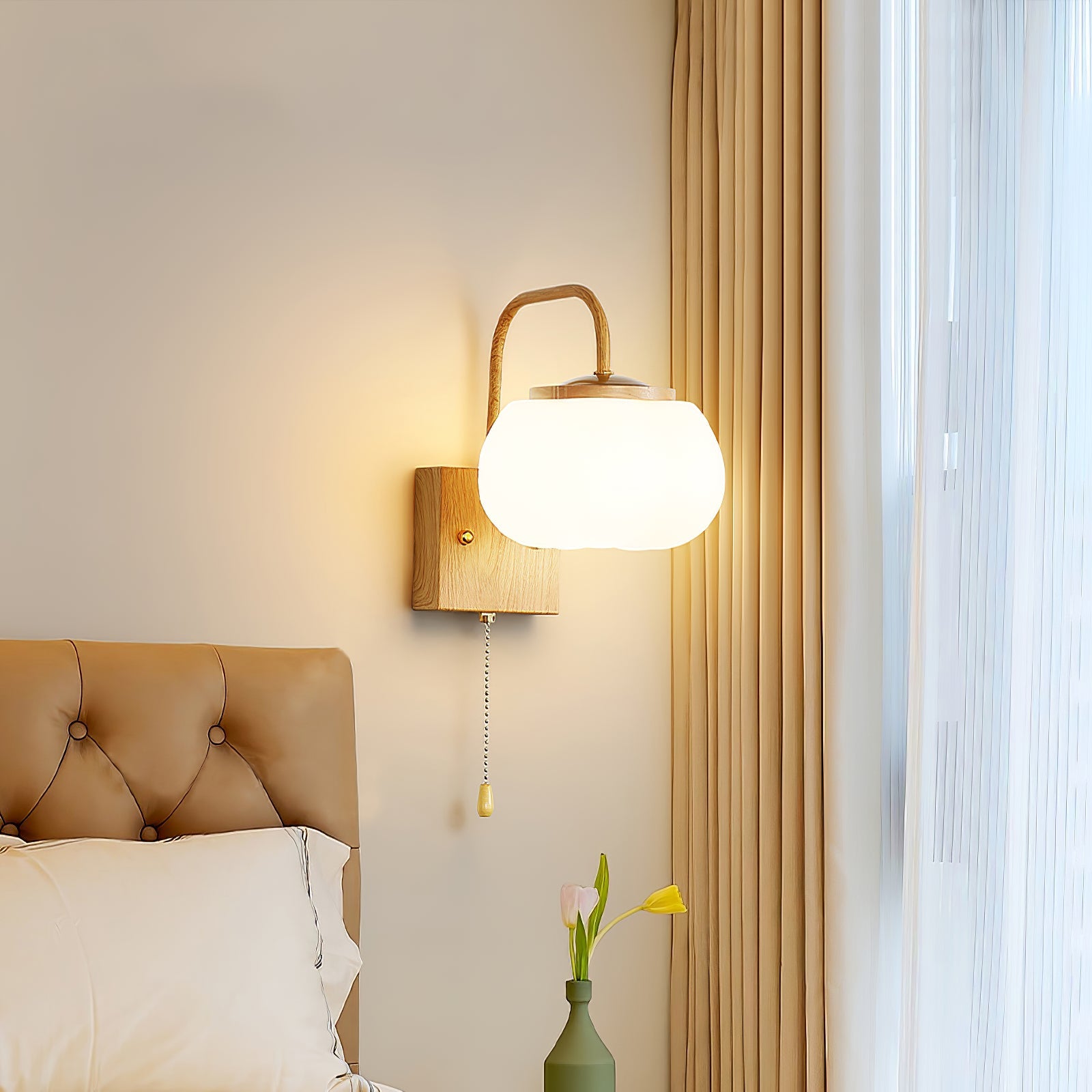 Eurrinis Elegance Flower Plastic Wall Lamp - Lamp Copper
