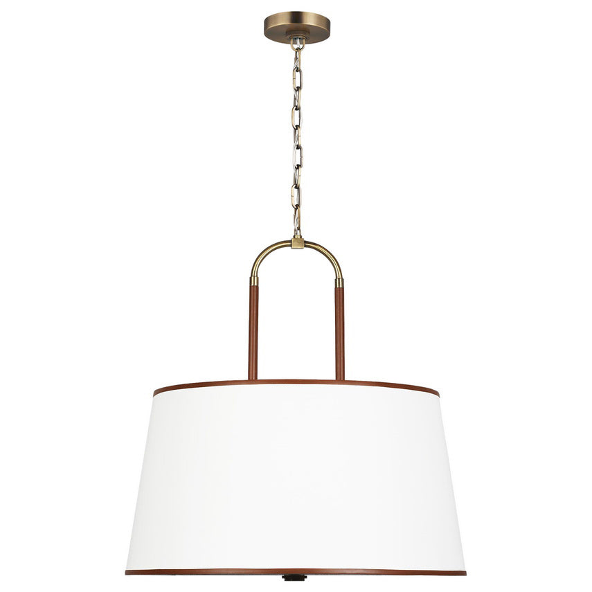 Aurzorora Vintage Industrial Brass Fabric Pendant Lamp - Lamp Copper