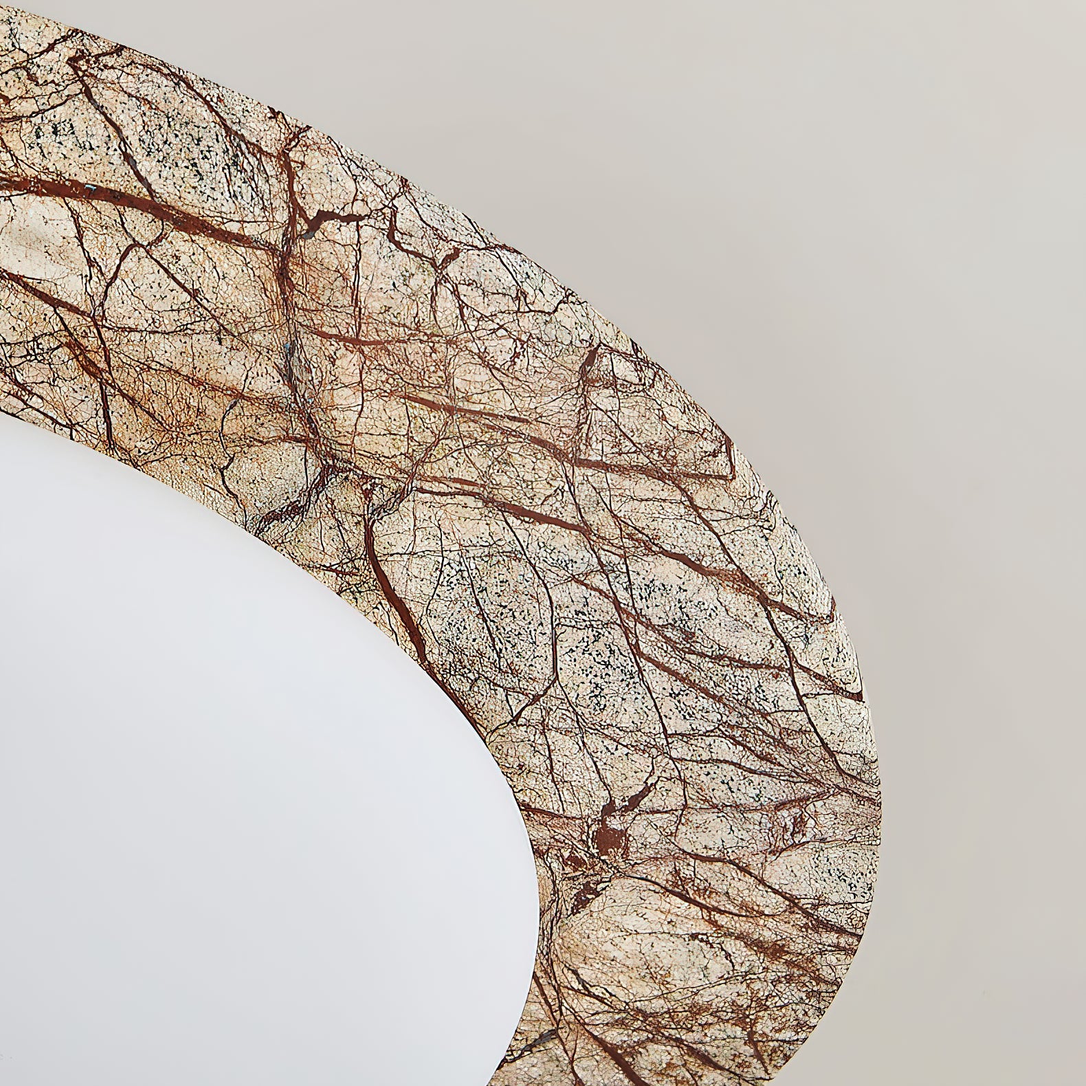 Cishaora Modern Minimalist White Marble Ceiling Lamp - Lamp Copper