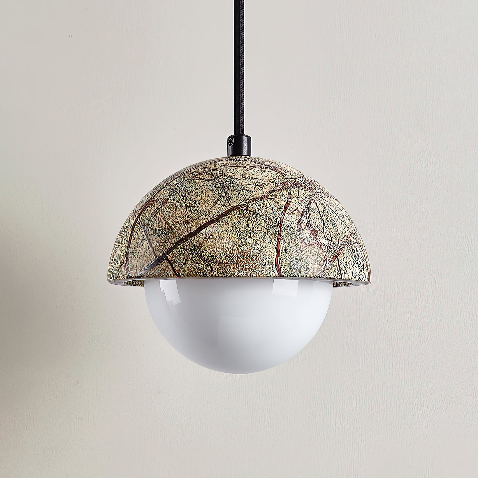 Lylorarae Modern Minimalist Marble Glass Pendant Lamp - Lamp Copper