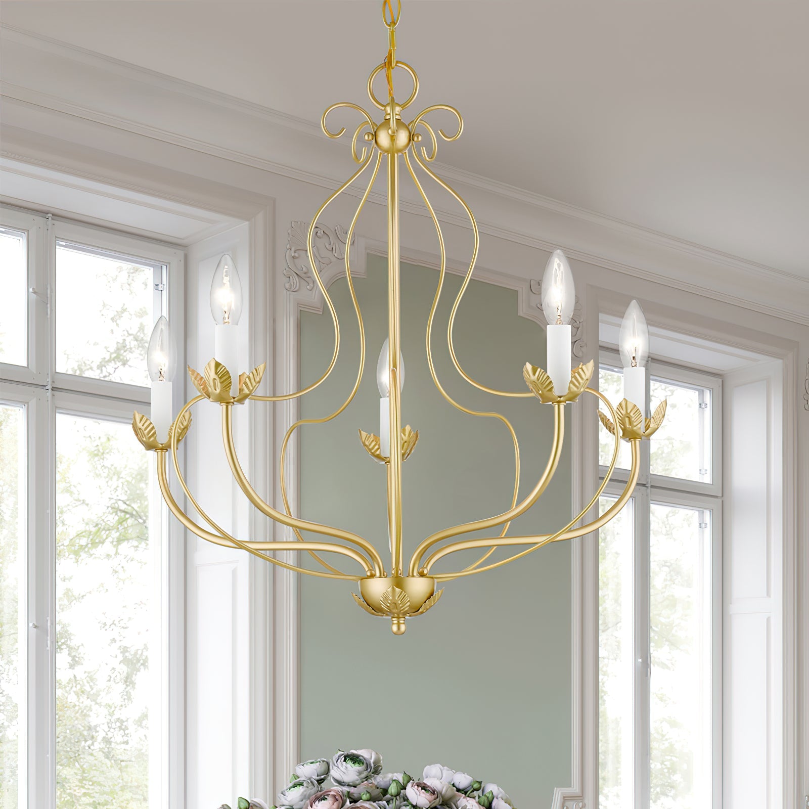 Avtalan Vintage Industrial Metal Chandelier - Lamp Copper