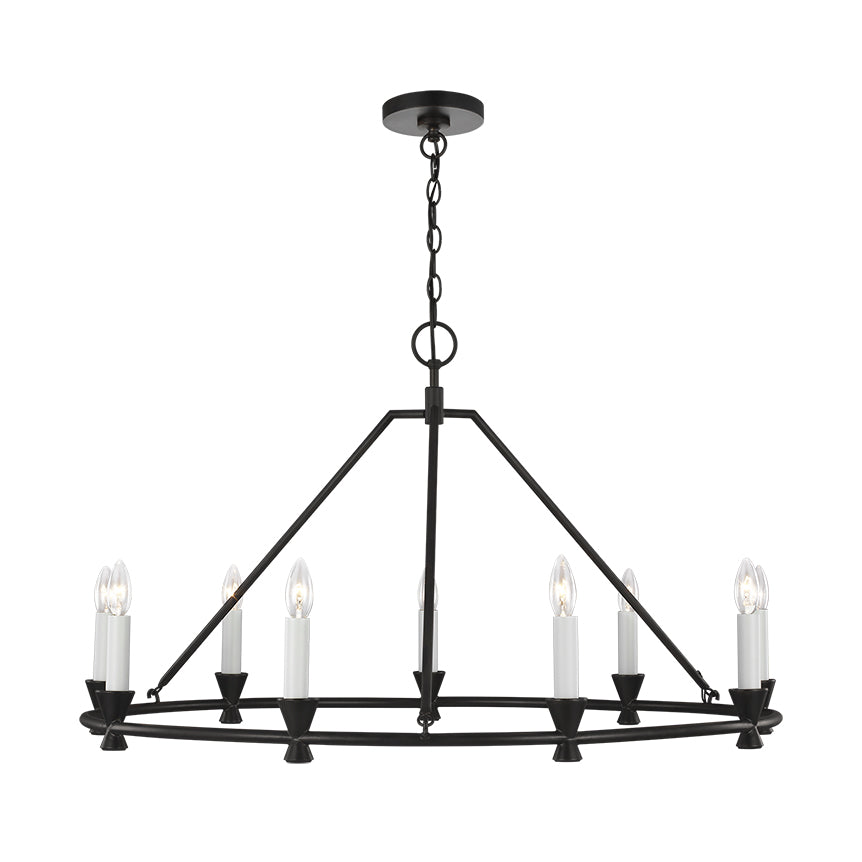 Ovyneth Vintage Industrial Brass Metal Chandelier - Lamp Copper