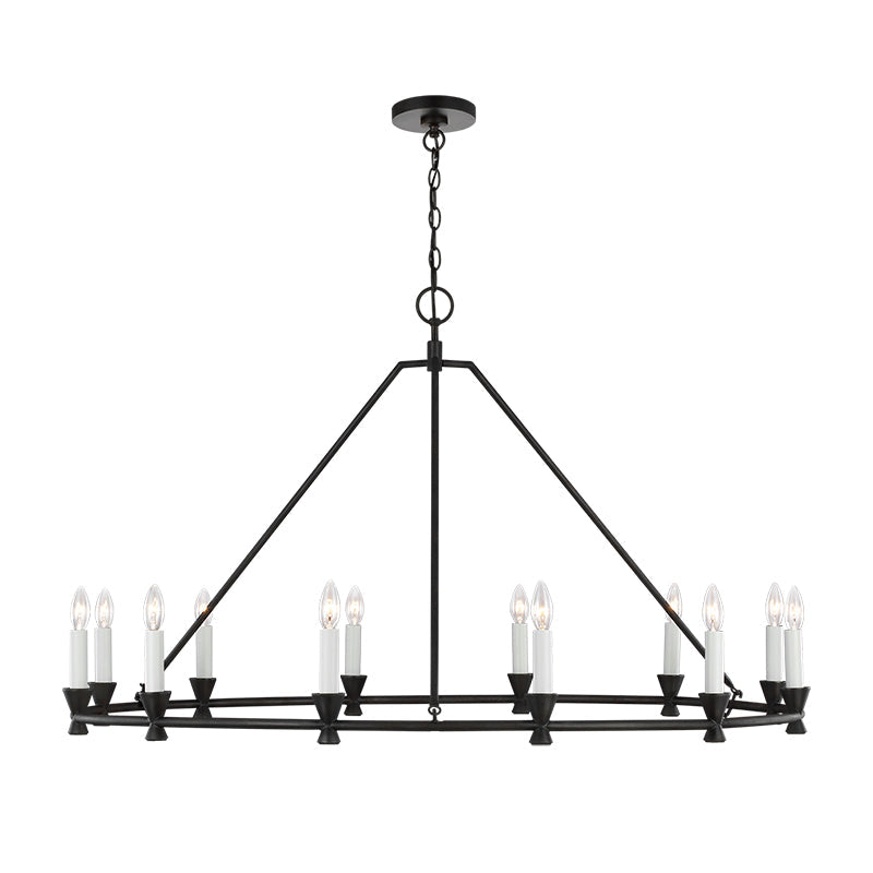 Ovyneth Vintage Industrial Brass Metal Chandelier - Lamp Copper