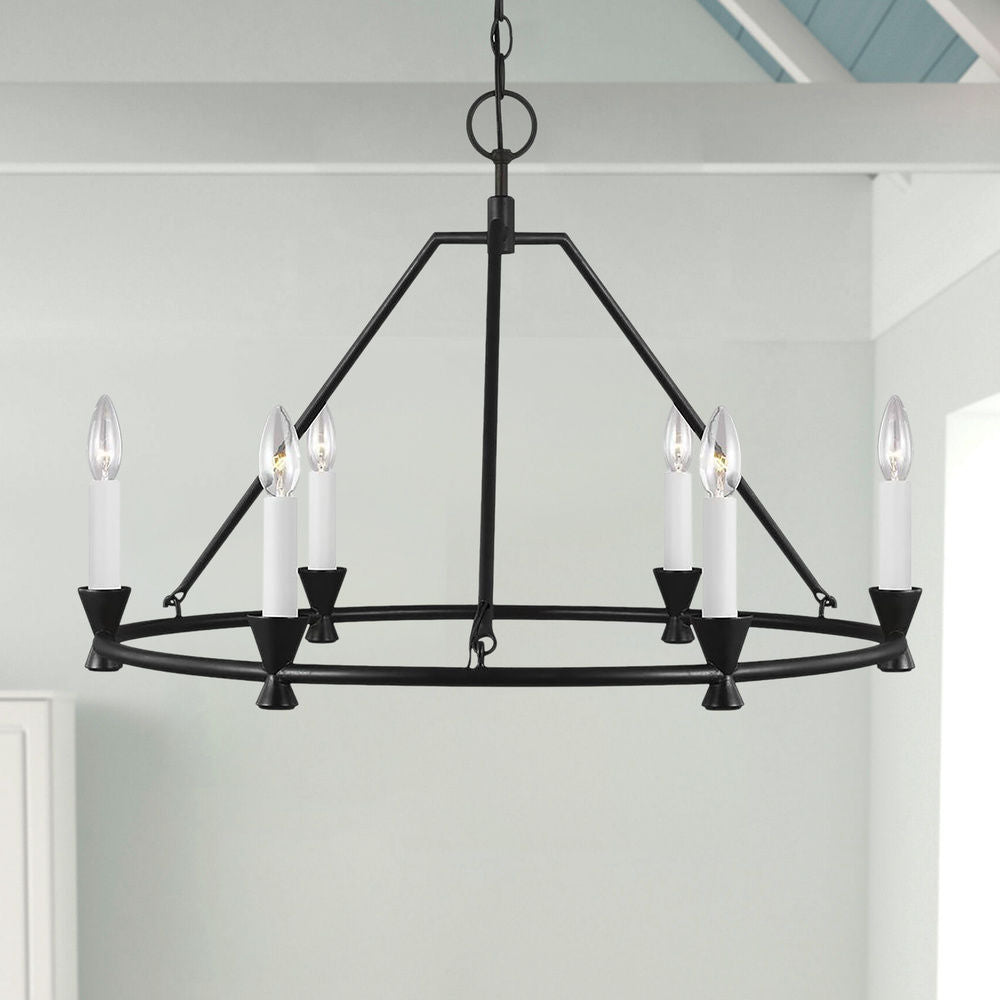 Ovyneth Vintage Industrial Brass Metal Chandelier - Lamp Copper