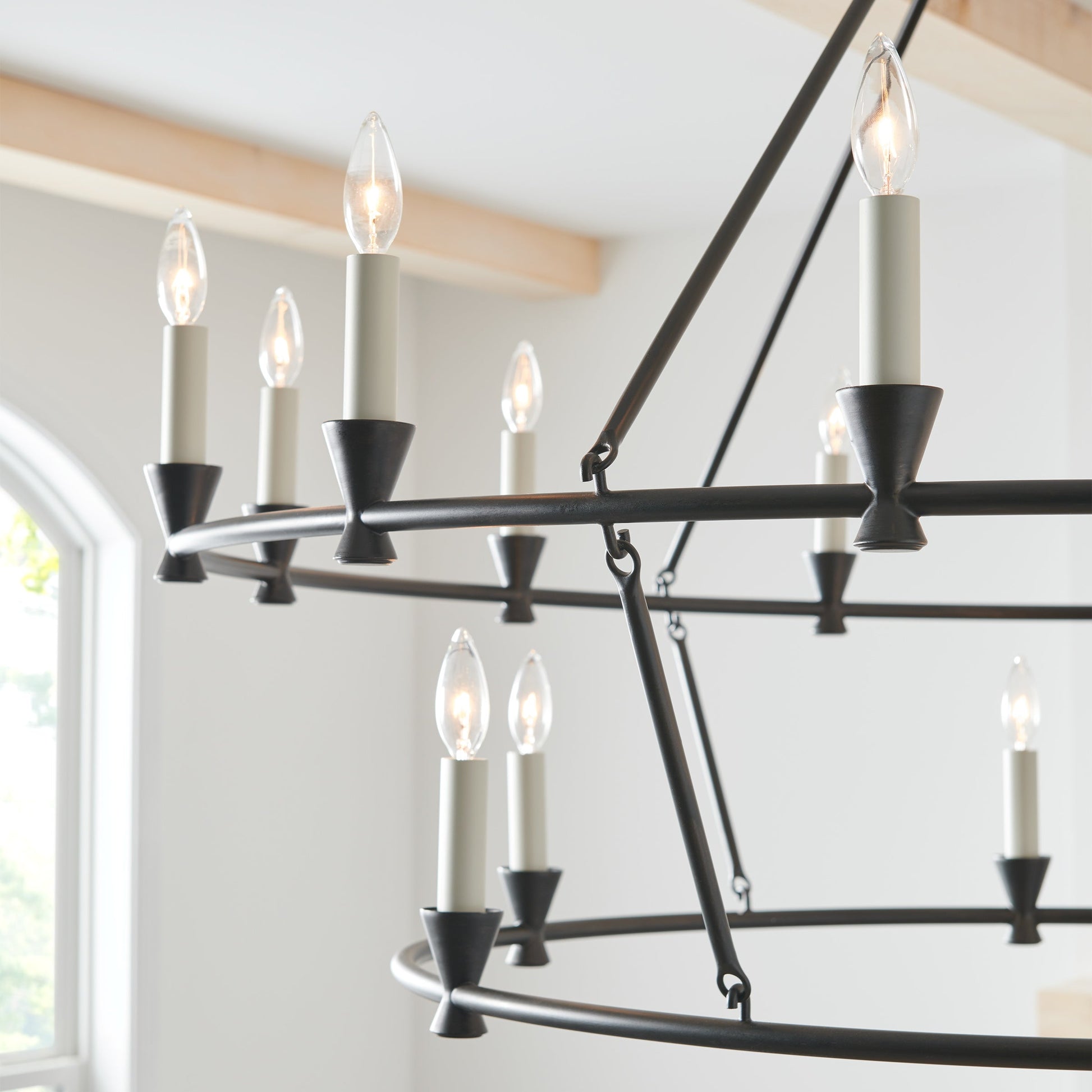 Ovyneth Vintage Industrial Brass Metal Chandelier - Lamp Copper