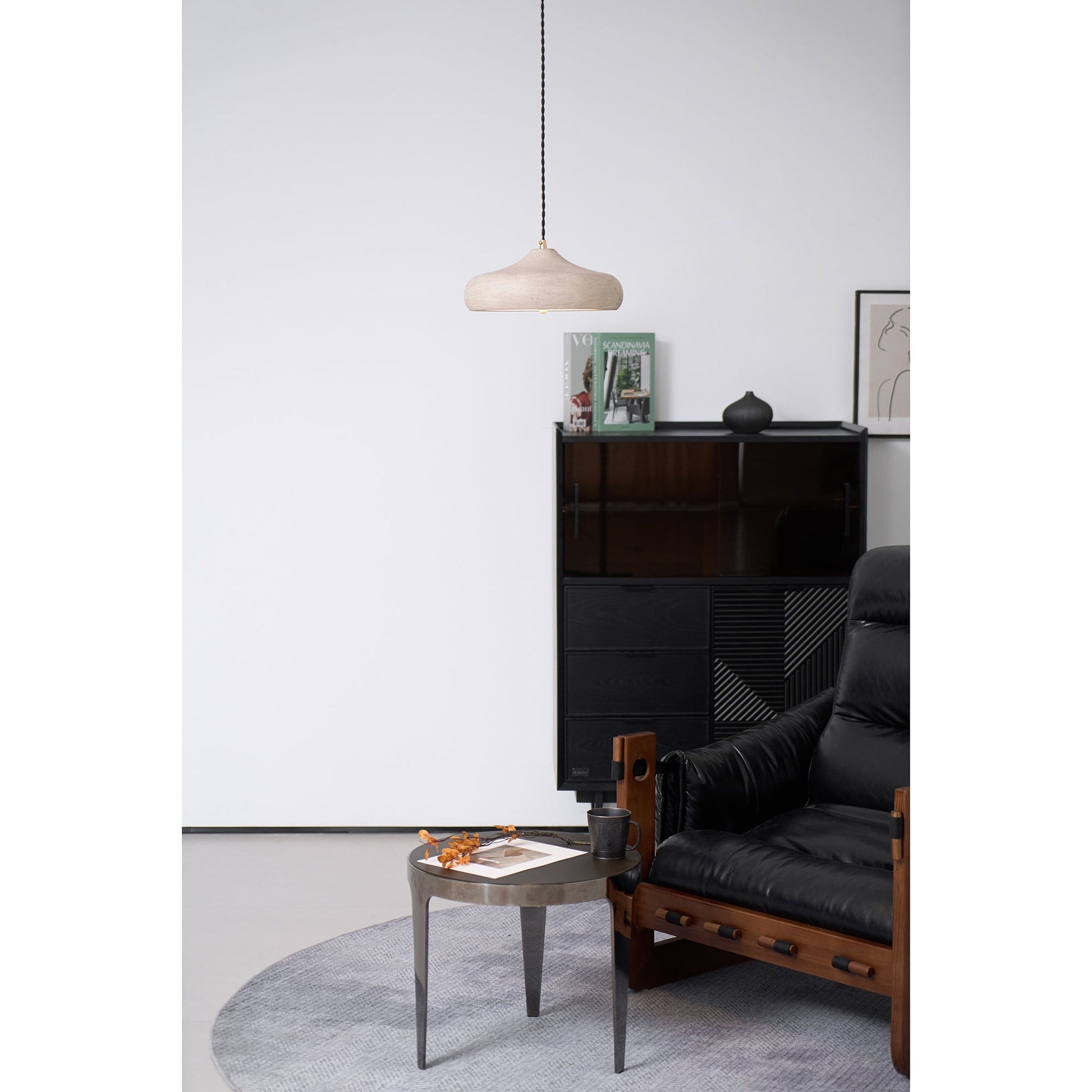 Etalyra Modern Minimalist Black Metal Pendant Lamp - Lamp Copper