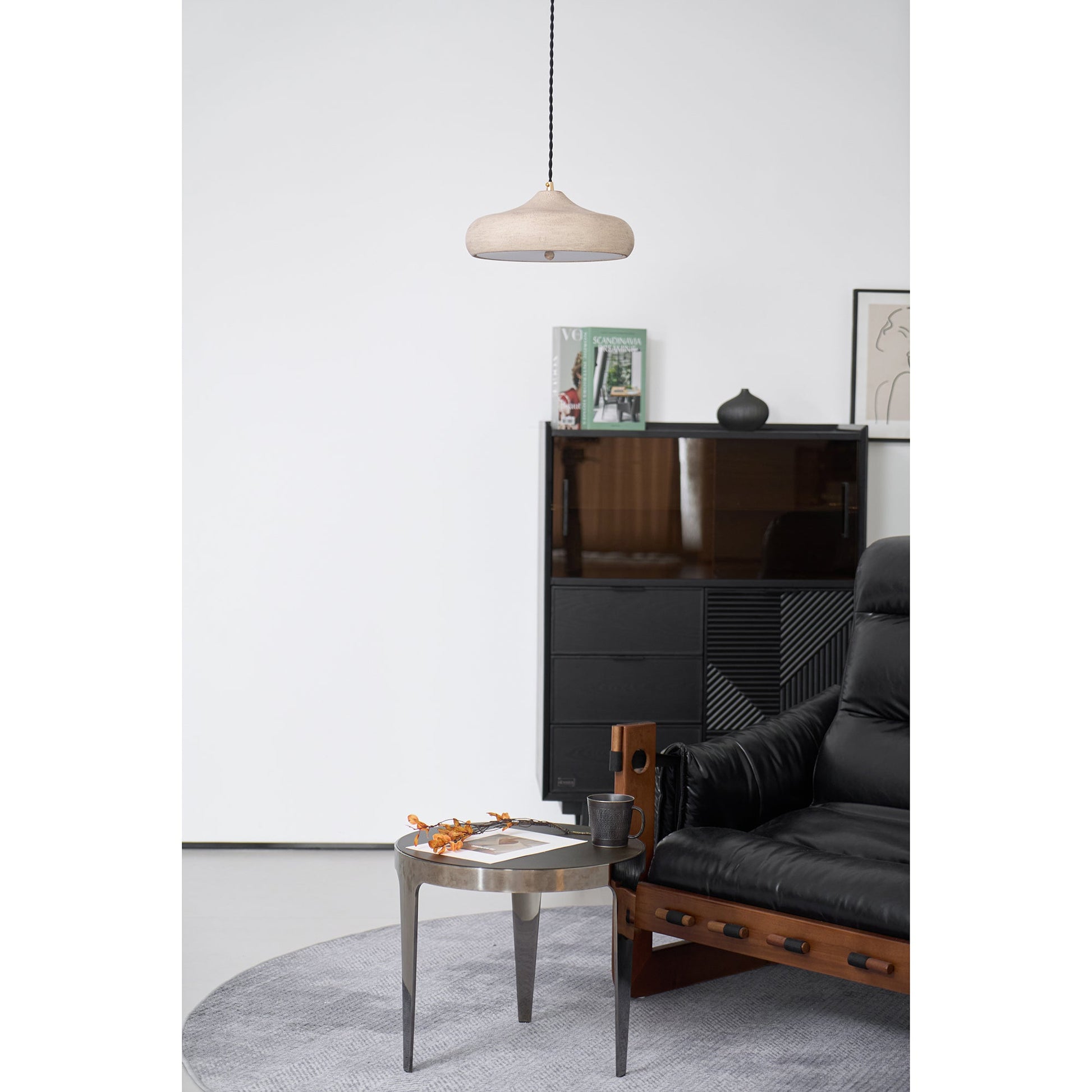 Etalyra Modern Minimalist Black Metal Pendant Lamp - Lamp Copper