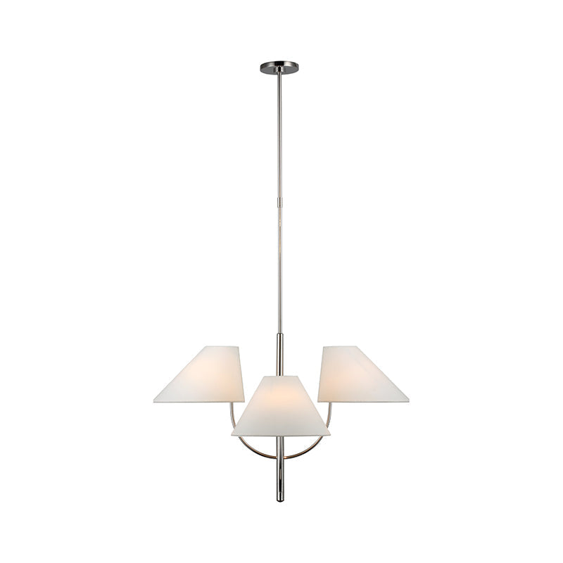 Armira Vintage Industrial Brass Fabric Chandelier - Lamp Copper