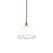 Allirora Premium Elegance Brass Glass Pendant Lamp - Lamp Copper