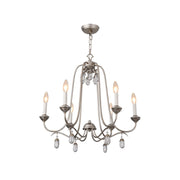 Ocara Vintage Industrial Luxury Brass Crystal Chandelier - Lamp Copper