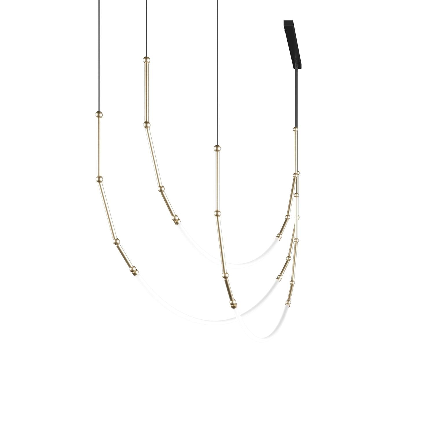 Ormirara Modern Minimalist Metal Chandelier - Lamp Copper