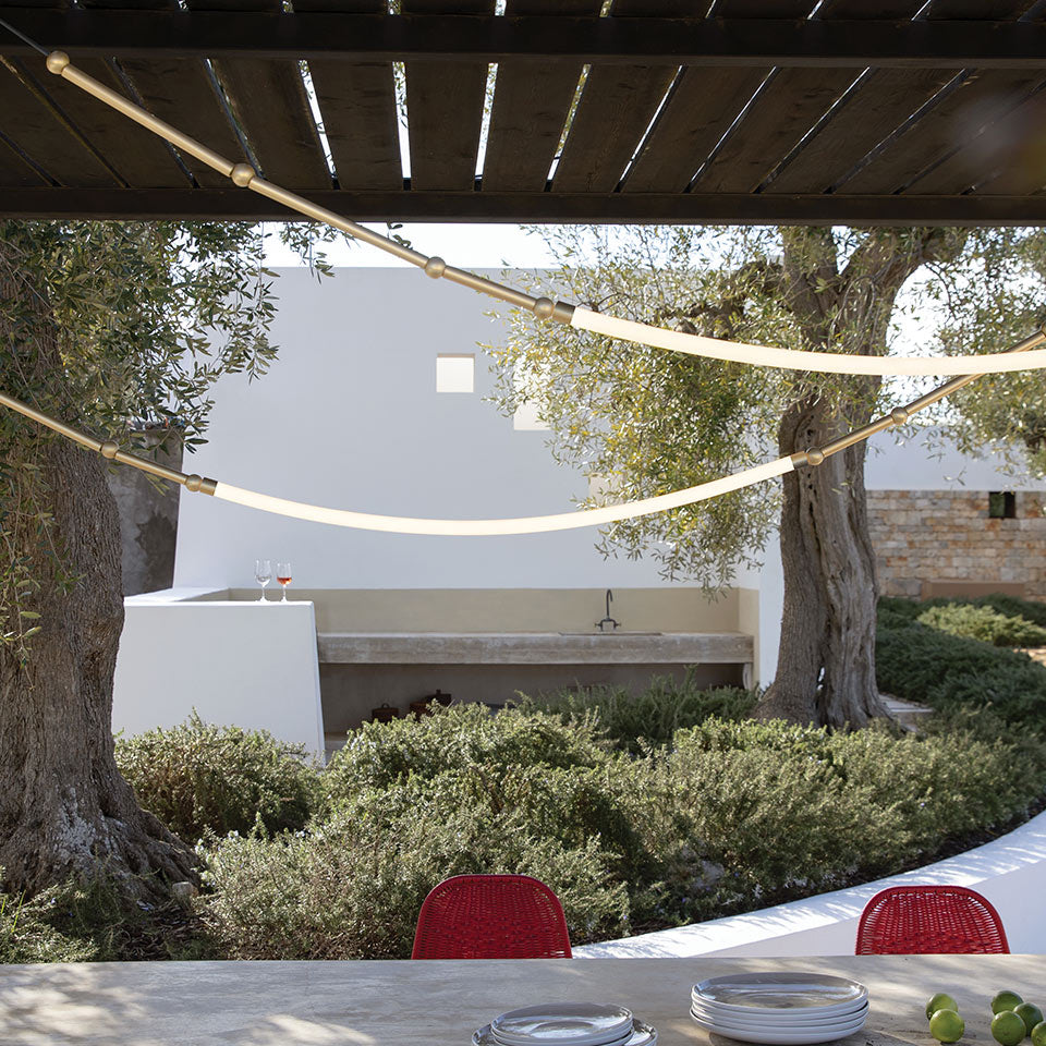 Ormirara Modern Minimalist Metal Chandelier - Lamp Copper