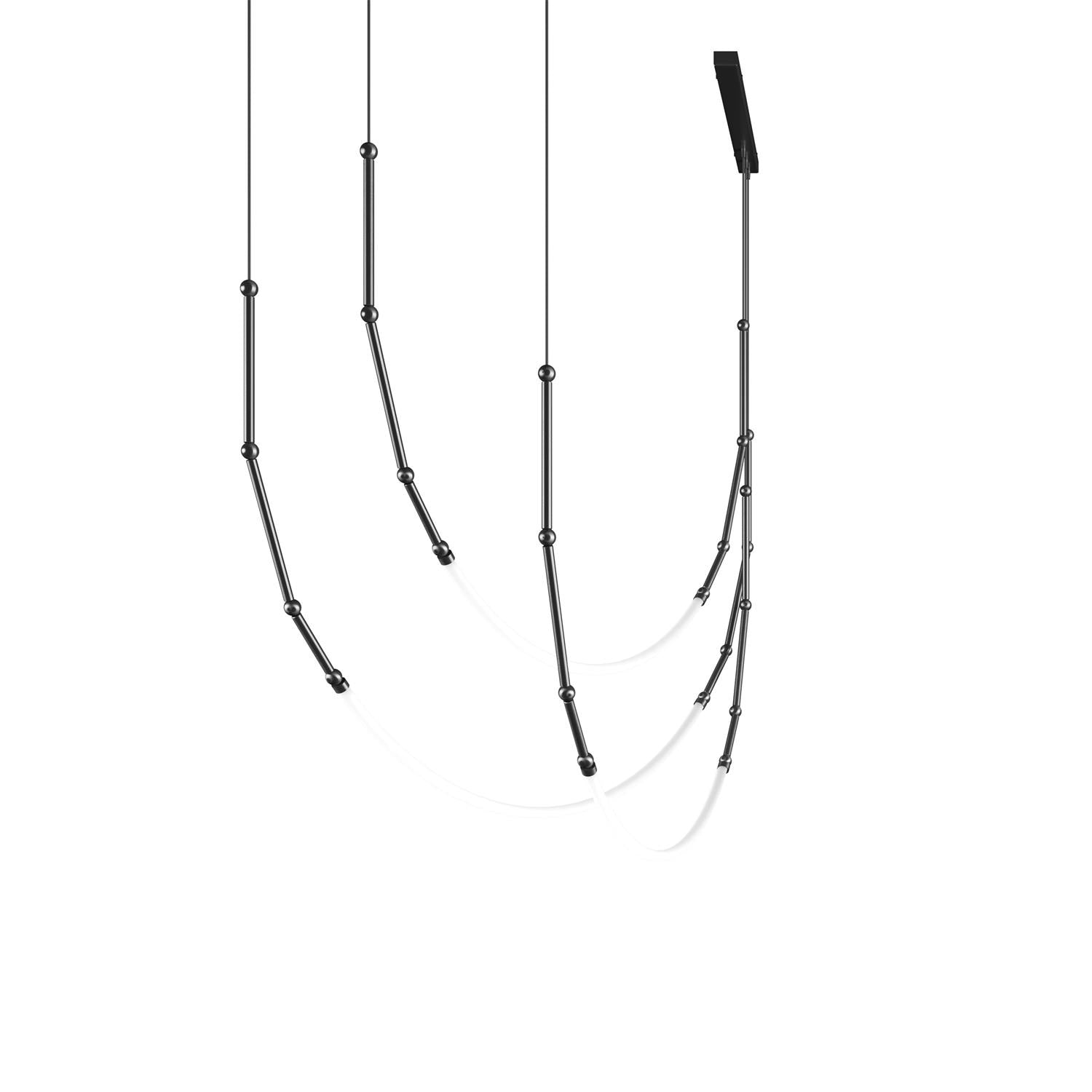 Ormirara Modern Minimalist Metal Chandelier - Lamp Copper