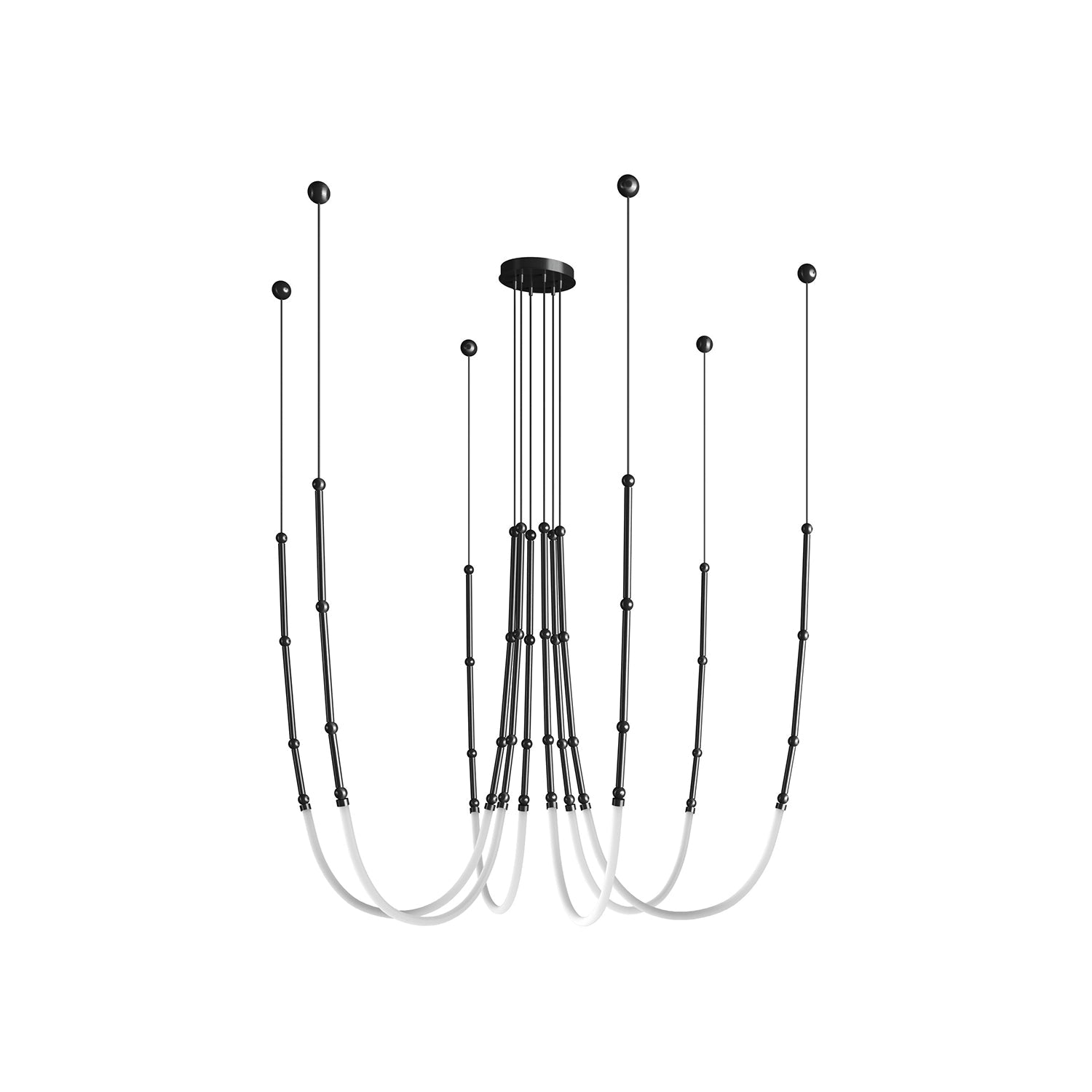 Ormirara Modern Minimalist Metal Chandelier - Lamp Copper