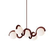 Eurvinen Creativity Elegance Art Brass Glass Chandelier - Lamp Copper