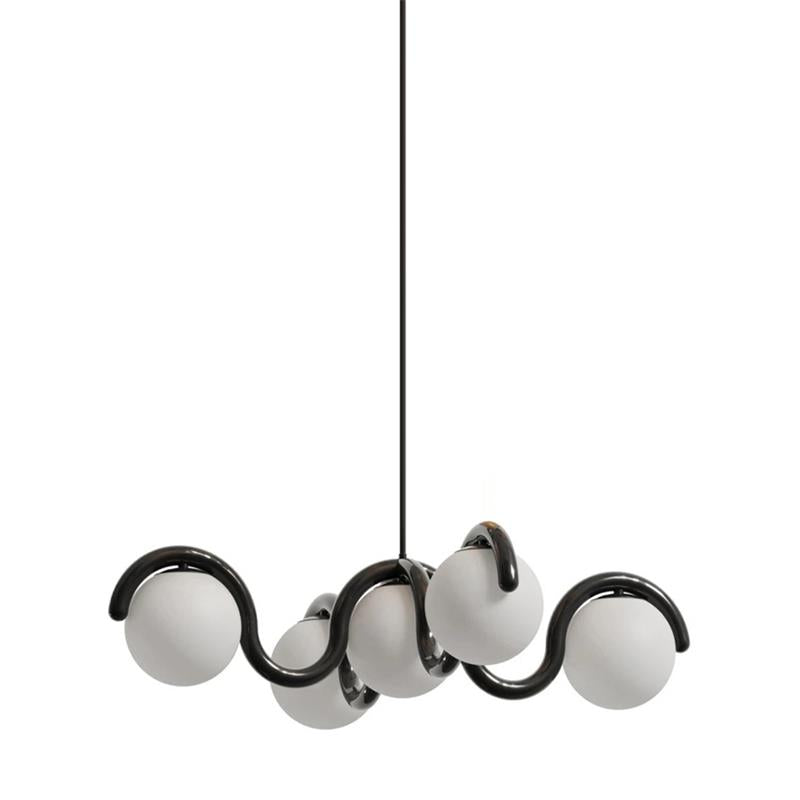 Eurvinen Creativity Elegance Art Brass Glass Chandelier - Lamp Copper