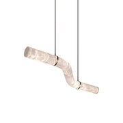 Errina Minimalist Premium Elegance Alabaster Pendant Light - Lamp Copper