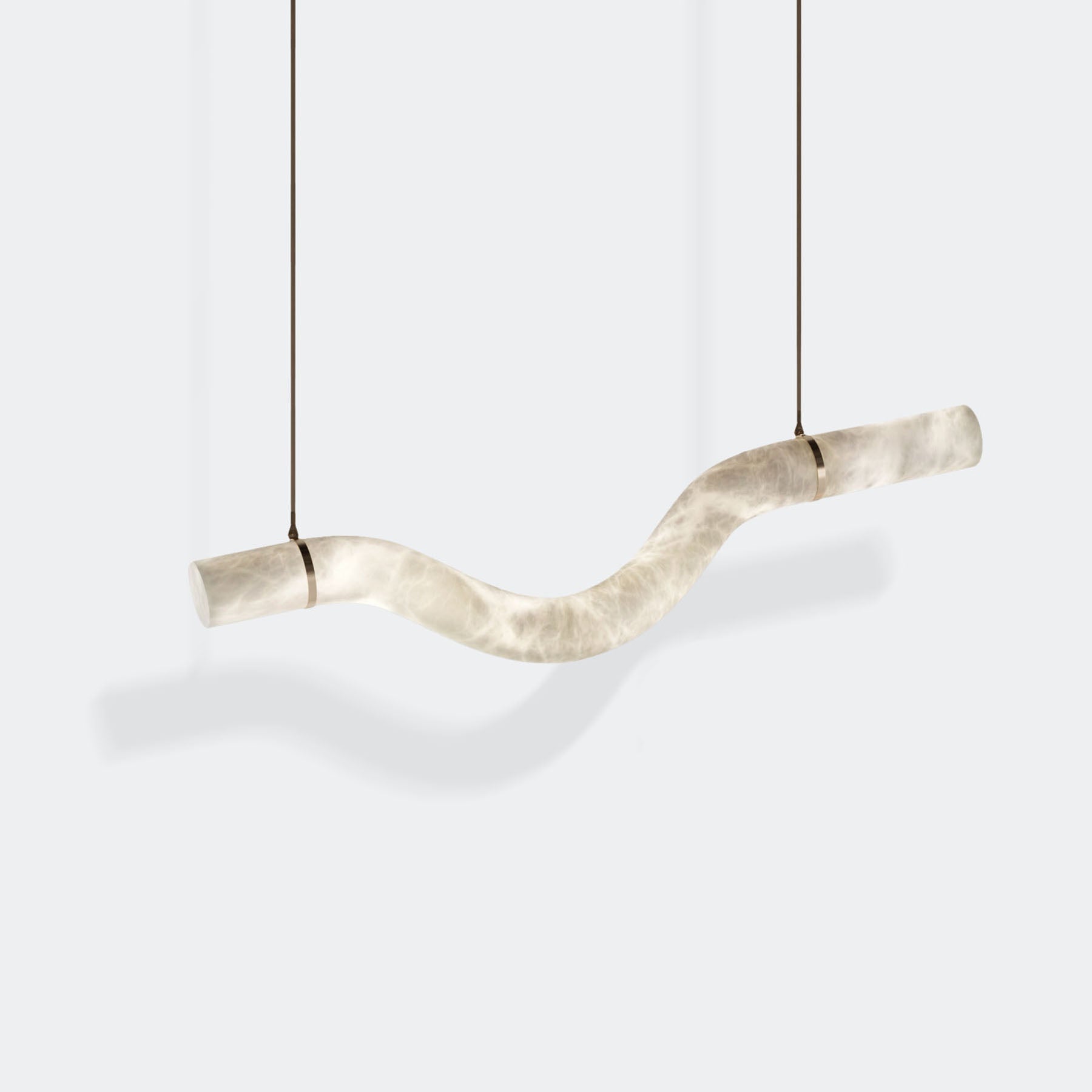 Errina Minimalist Premium Elegance Alabaster Pendant Light - Lamp Copper