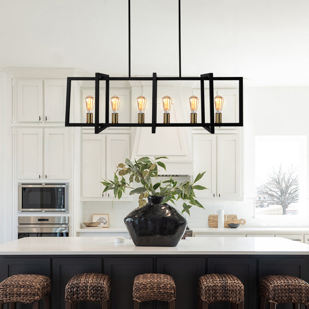 Quell Modern Farmhouse Metal Chandelier