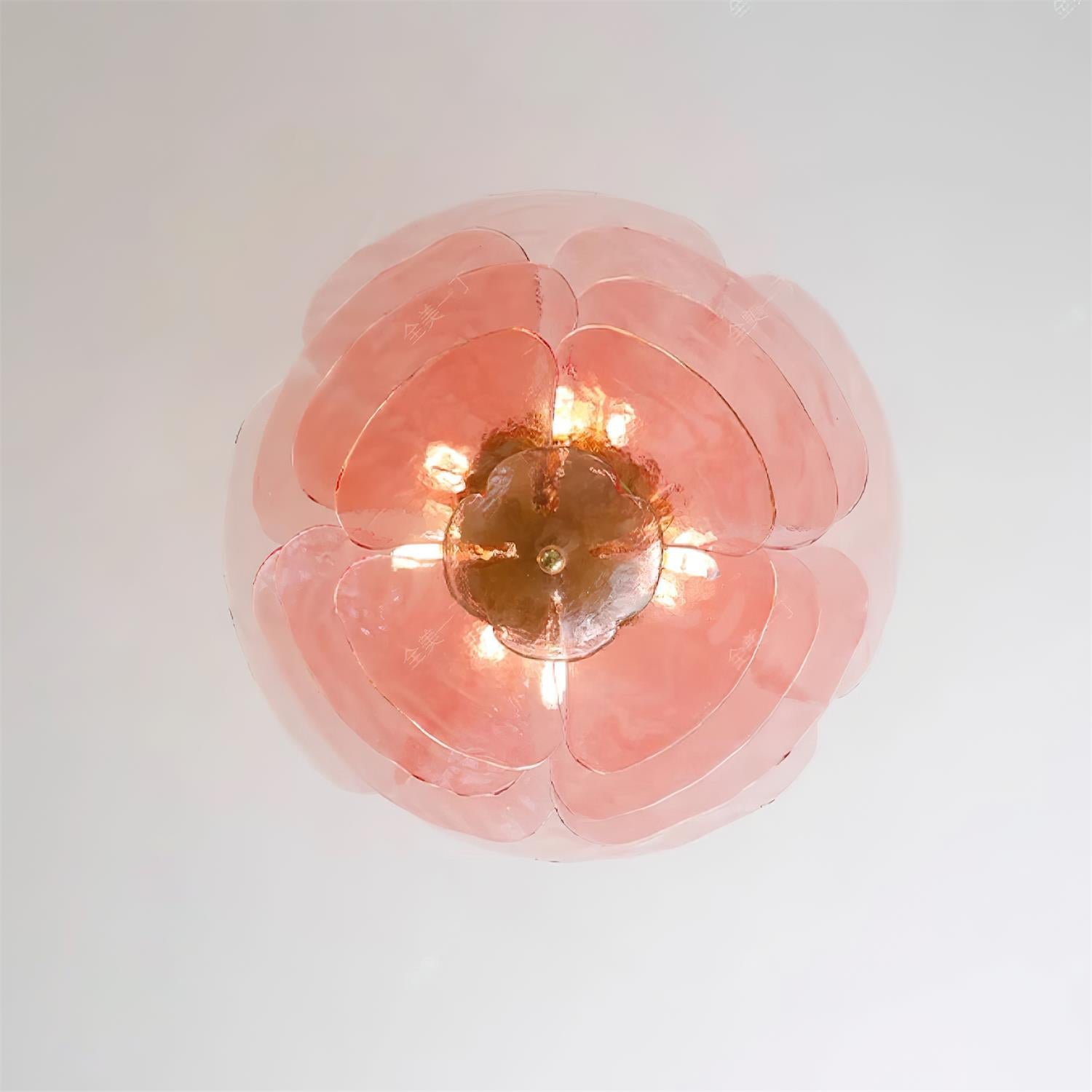 Evvinora Individual Creativity Leaf Layered Glass Metal Chandelier - Lamp Copper