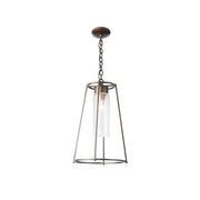 Vasilora Vintage Industrial Metal Glass Outdoor Pendant Lamp - Lamp Copper
