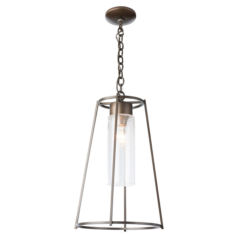 Vasilora Vintage Industrial Metal Glass Outdoor Pendant Lamp - Lamp Copper